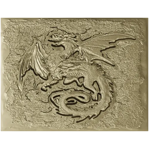High-Relief Dragon Panel STL for CNC Milling