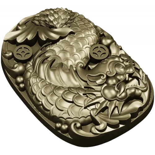 3D модель "Драконий медальон" - STL для ЧПУ
