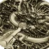 Круглый медальон "Дракон в облаках" - 3D модель STL для ЧПУ