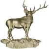 Гордый олень на скале - 3D модель STL для ЧПУ