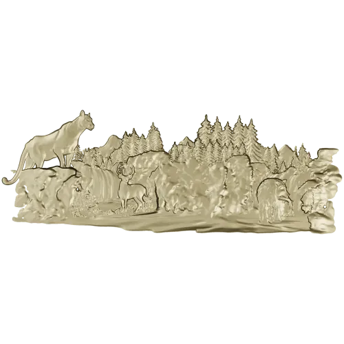 Лесная симфония - 3D модель STL панно для ЧПУ