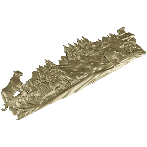Лесная симфония - 3D модель STL панно для ЧПУ