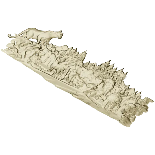 Лесная симфония - 3D модель STL панно для ЧПУ