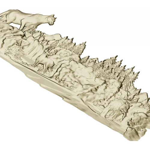 Лесная симфония - 3D модель STL панно для ЧПУ