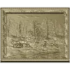 Лесная идиллия - рельефная панель в рамке (STL для ЧПУ)