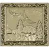 Лесная Серенада - панель в барочном стиле, 3D модель STL для ЧПУ