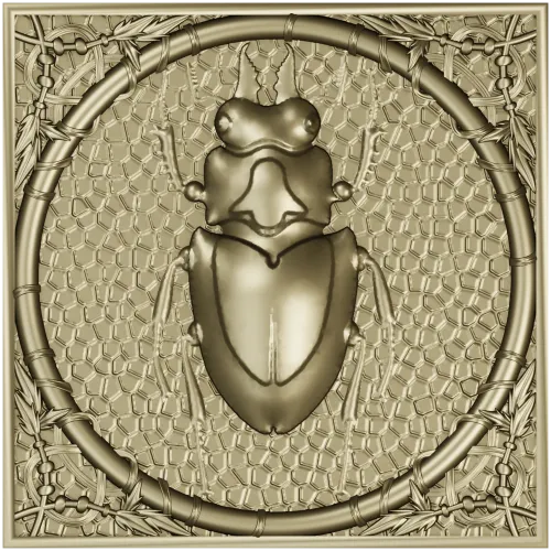 Scarab Relief Panel STL for CNC Milling