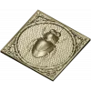 Scarab Relief Panel STL for CNC Milling