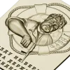 Панно с мужским портретом и надписью "За державу обидно" - STL модель для ЧПУ