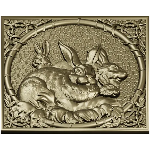 Hare Family Relief STL for CNC Router