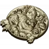 Hare Family Medallion - high-relief STL for CNC carving