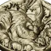 Hare Family Medallion - high-relief STL for CNC carving