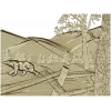 Winter Ridge Relief - detailed STL 3D model for CNC carving