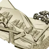 Winter Ridge Relief - detailed STL 3D model for CNC carving