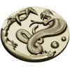 Cobra Medallion STL 3D model for CNC
