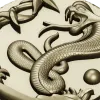 Cobra Medallion STL 3D model for CNC