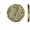 Cobra Medallion STL 3D model for CNC
