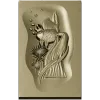 3D модель STl "Златая Хвост" - панно с золотой рыбкой для ЧПУ