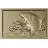 3D модель stl "Золотая рыбка" - панель для ЧПУ