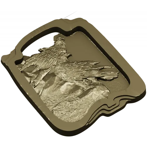 STL модель панно "Орел на скале" - 3D модель stl для ЧПУ