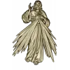 Divine Mercy Jesus - 3D STL Relief for CNC