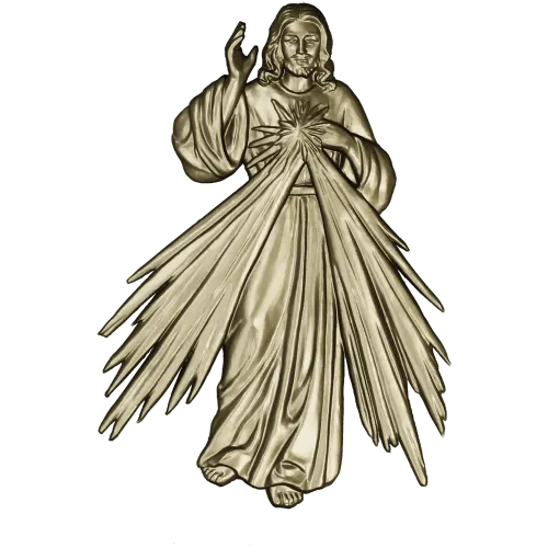 Divine Mercy Jesus - 3D STL Relief for CNC