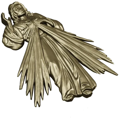 Divine Mercy Jesus - 3D STL Relief for CNC