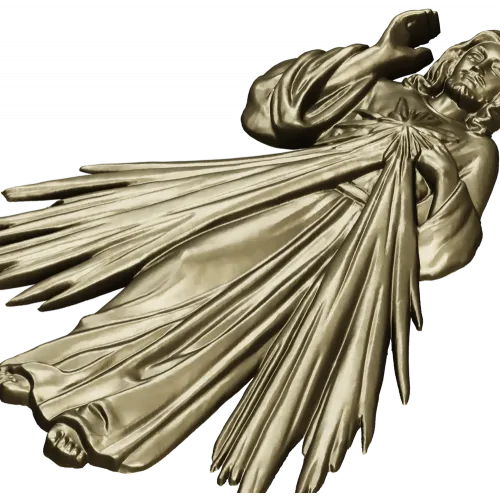 Divine Mercy Jesus - 3D STL Relief for CNC
