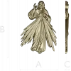 Divine Mercy Jesus - 3D STL Relief for CNC