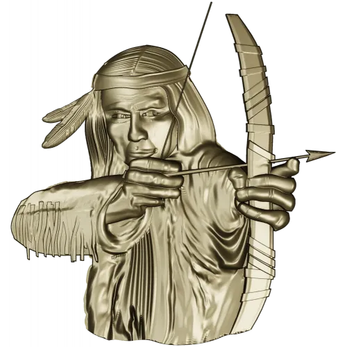 Native Archer Relief STL