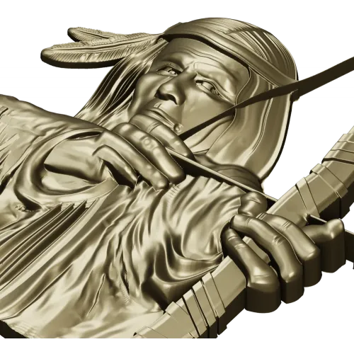 Native Archer Relief STL