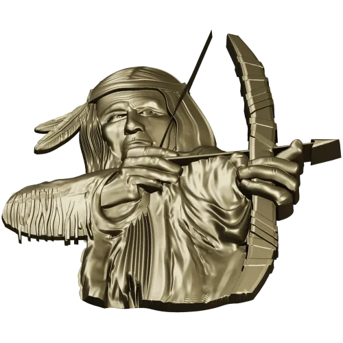 Native Archer Relief STL