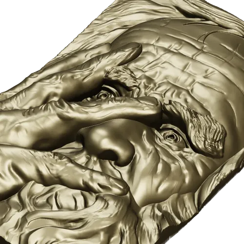 Искушение Петра - 3D модель stl для ЧПУ (рельеф)