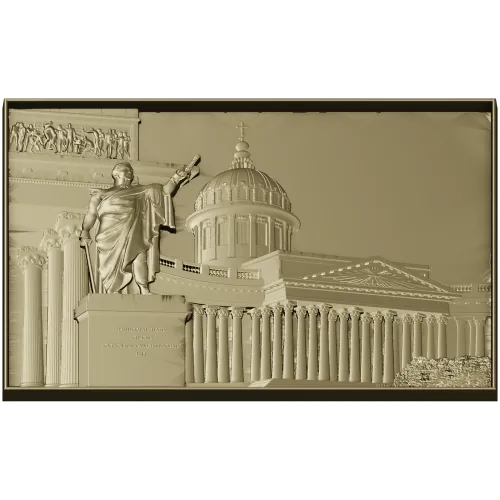 Kazan Cathedral Bas-Relief STL for CNC Carving