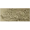 Панно "Пруд с карпами и лотосом" - stl модель для ЧПУ