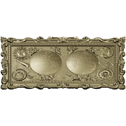 Double Globe Ornate Relief - STL 3D Model for CNC