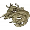 Coiled Imperial Dragon - detailed STL 3D model for CNC