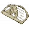 Pensive Monkey Key Holder - STL 3D model for CNC