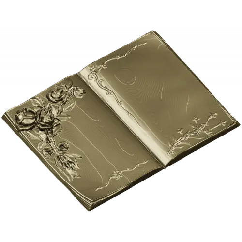 Книга с розами - 3D модель STL для ЧПУ