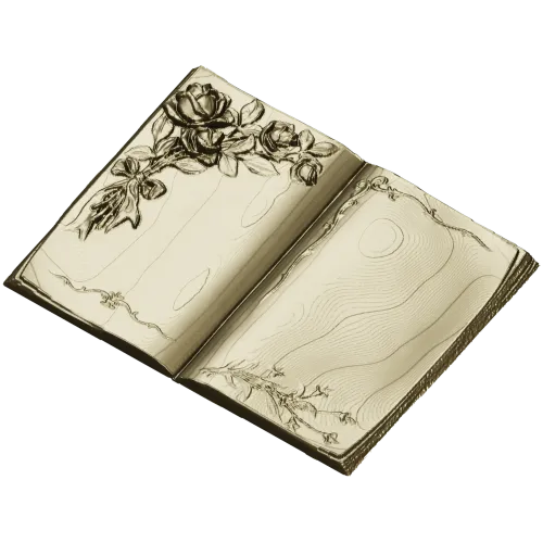 Книга с розами - 3D модель STL для ЧПУ
