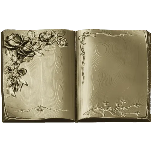 Книга с розами - 3D модель STL для ЧПУ
