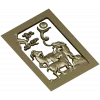 3D модель "Три горных козла" - stl модель для чпу (панно, рельеф)