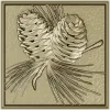 Pinecone Relief Panel STL for CNC Carving