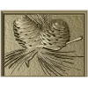 Pinecone Relief Panel STL for CNC Carving