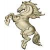 Leaping Horse - High-Relief 3D STL Model for CNC Milling