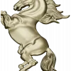 Leaping Horse - High-Relief 3D STL Model for CNC Milling