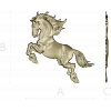 Leaping Horse - High-Relief 3D STL Model for CNC Milling