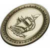Oval Ship Medallion STL for CNC Routing