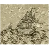 Рельефная 3D модель "Штормовой клипер" - STL для ЧПУ фрезера