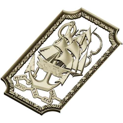 Якорный клипер - 3D модель STL для ЧПУ